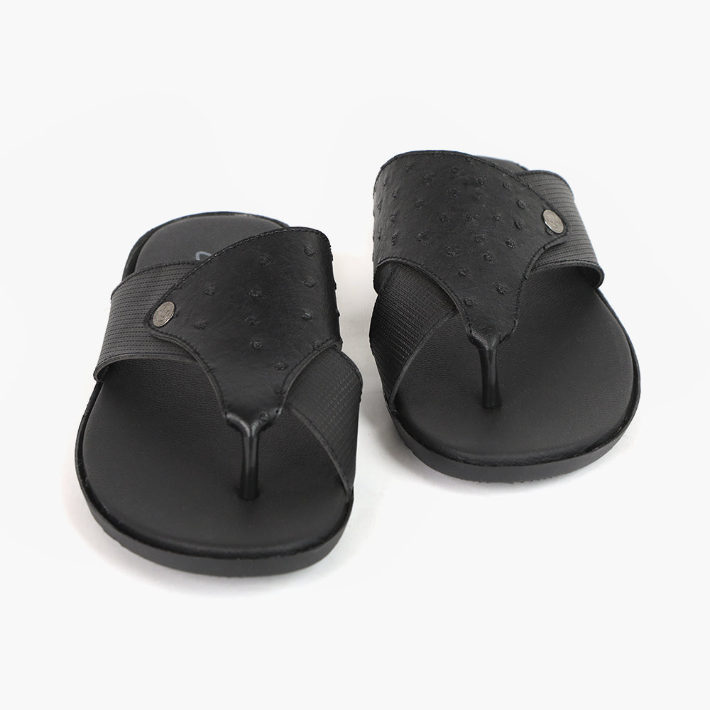 Men's Slipper - Black, Men's Slippers, Chase Value, Chase Value