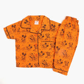 Newborn Girls Night Suit - Orange, Newborn Girls Sets & Suits, Chase Value, Chase Value