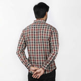 Men's Casual Check Shirt - Brown, Men's Shirts, Chase Value, Chase Value
