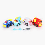 Car Set Pack of 4 - Multi Color, Non-Remote Control, Chase Value, Chase Value