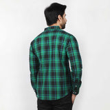 Men's Casual Check Shirt - Green, Men's Shirts, Chase Value, Chase Value