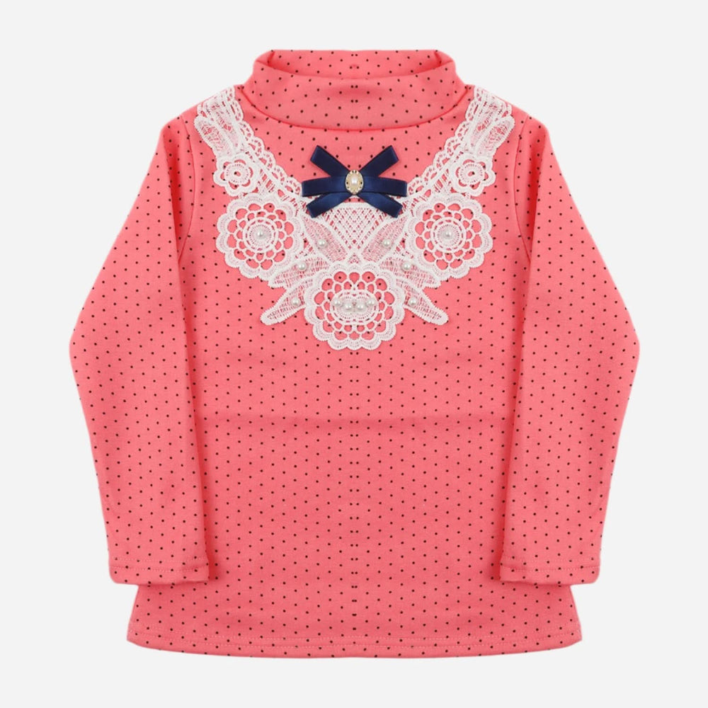 Girls Full Sleeves T-Shirt - Pink, Girls T-Shirts, Chase Value, Chase Value
