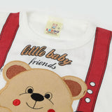 Newborn Boy Half Sleeves Suit - Red, Newborn Boys Sets & Suits, Chase Value, Chase Value