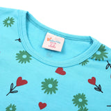 Girls Full Sleeves T-Shirt - Blue, Girls T-Shirts, Chase Value, Chase Value