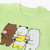 Newborn Girls Half Sleeves T-Shirt - Light Green, Newborn Girls T-Shirts, Chase Value, Chase Value