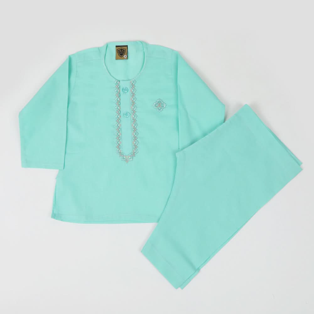Newborn Boys Shalwar Suit - Cyan, Newborn Boys Shalwar Suits, Chase Value, Chase Value