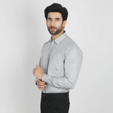 Valuable Men's Formal Dobby Shirt - Grey, Men's Shirts, Chase Value, Chase Value