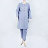 Women's Check Shalwar Suit - Light Blue, Women Shalwar Suits, Chase Value, Chase Value