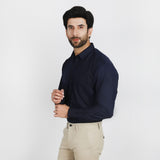 Valuable Men's Formal Plain Shirt - Navy Blue, Men's Shirts, Chase Value, Chase Value