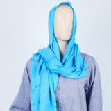 Women's Turkish Dupatta - Blue, Women Shawls & Scarves, Chase Value, Chase Value
