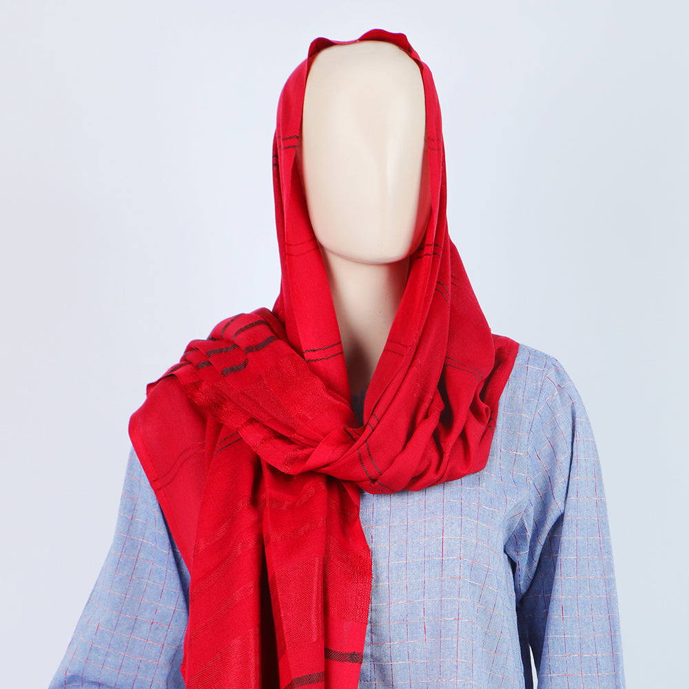 Women's Turkish Dupatta - Maroon, Women Shawls & Scarves, Chase Value, Chase Value