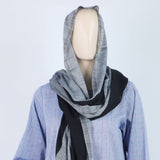 Women's Turkish Slub Texture - Black, Women Shawls & Scarves, Chase Value, Chase Value