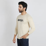 Men's Full Sleeves T-Shirt - Fawn, Men's T-Shirts & Polos, Chase Value, Chase Value