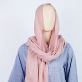 Women's Jacquard Turkish Scarves - Light Pink, Women Shawls & Scarves, Chase Value, Chase Value