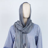 Women's Jacquard Turkish Scarves - Grey, Women Shawls & Scarves, Chase Value, Chase Value