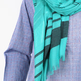 Women's Turkish Dupatta - Green, Women Shawls & Scarves, Chase Value, Chase Value