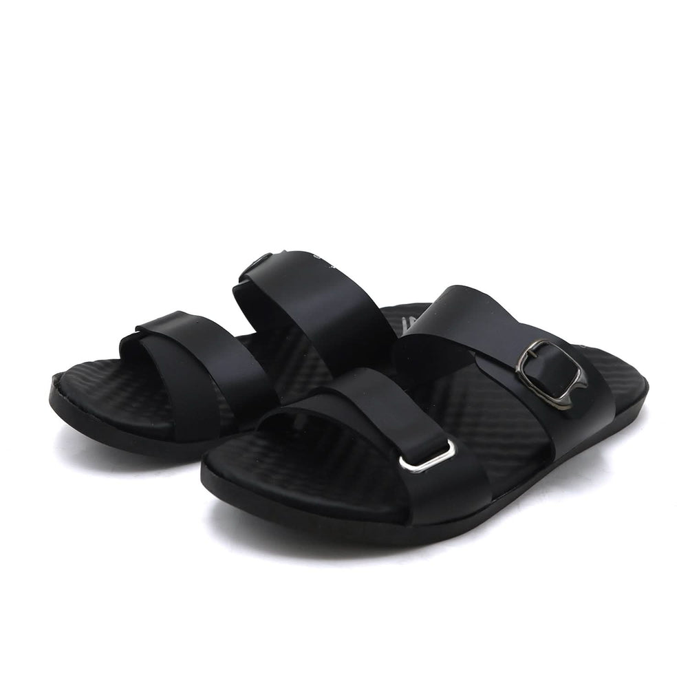 Men's Slipper - Black, Men's Slippers, Chase Value, Chase Value