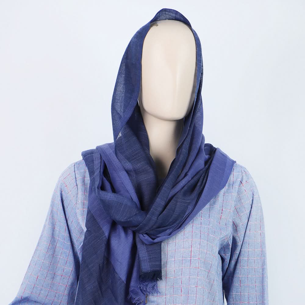 Women's Turkish Slub Texture - Navy Blue, Women Abayas, Chase Value, Chase Value