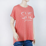 Women's Printed Half Sleeves Top - Tea Pink, Women T-Shirts & Tops, Chase Value, Chase Value