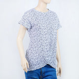 Women's Printed Half Sleeves Top - White, Women T-Shirts & Tops, Chase Value, Chase Value