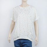 Women's Printed Half Sleeves Top - White, Women T-Shirts & Tops, Chase Value, Chase Value