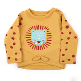 Eminent Newborn Girls Full Sleeves T-Shirt - Mustard, Newborn Girls T-Shirts, Eminent, Chase Value