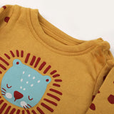 Eminent Newborn Girls Full Sleeves T-Shirt - Mustard, Newborn Girls T-Shirts, Eminent, Chase Value