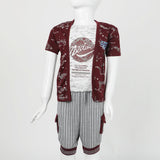 Boys Half Sleeves 3Pcs Suit - Maroon, Boys Sets & Suits, Chase Value, Chase Value