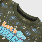 Eminent Newborn Boys Sweat Shirt - Olive Green, Newborn Boys Winterwear, Eminent, Chase Value