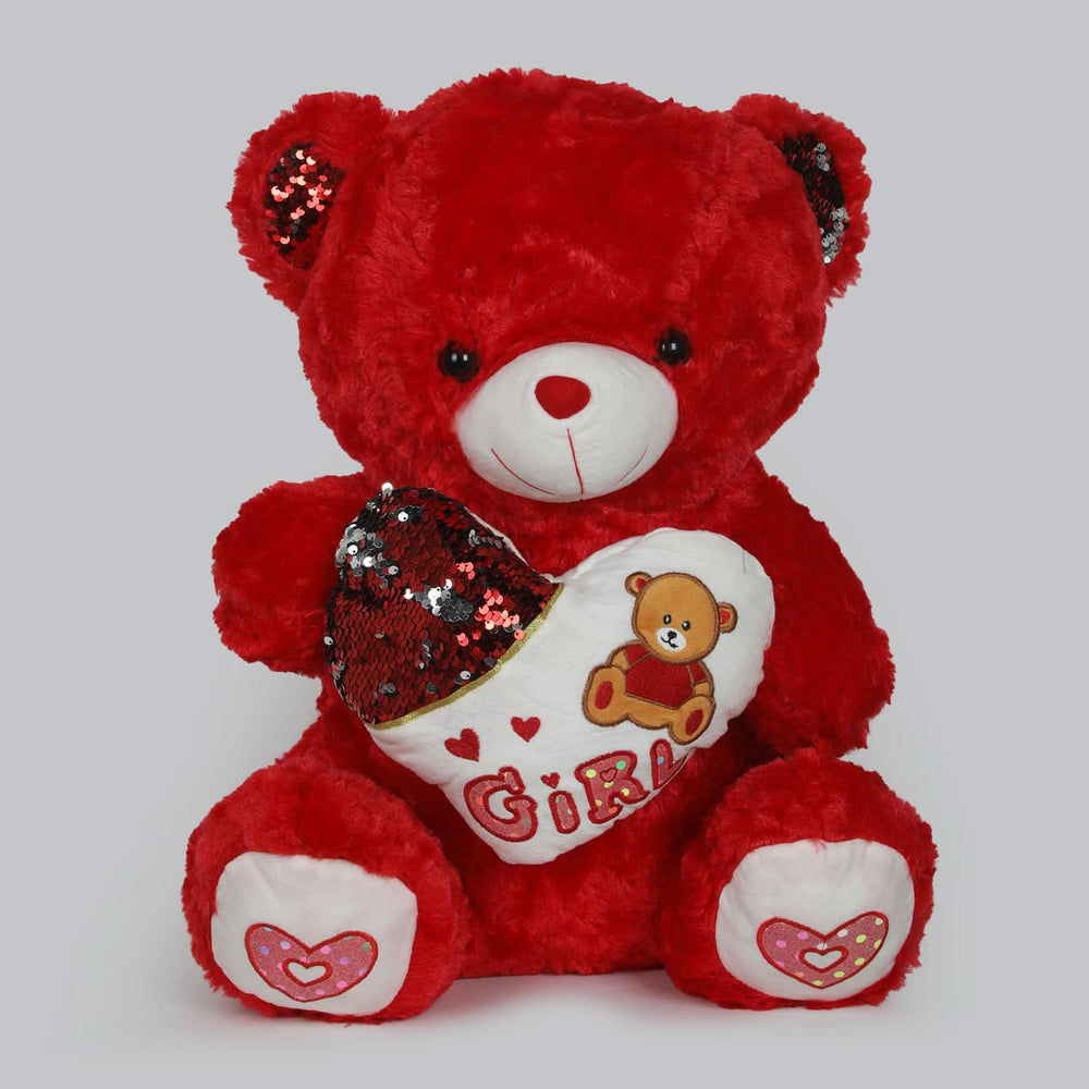 Fluffy Love Bear Mix 50Cm - Red, Stuffed Toys, Chase Value, Chase Value