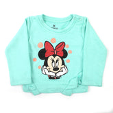 Eminent Newborn Girls Full Sleeves T-Shirt - Mint Green, Newborn Girls T-Shirts, Eminent, Chase Value