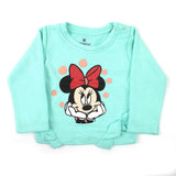 Eminent Newborn Girls Full Sleeves T-Shirt - Mint Green, Newborn Girls T-Shirts, Eminent, Chase Value