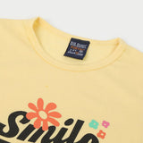 Girls Half Sleeves T-Shirt - Yellow, Girls T-Shirts, Chase Value, Chase Value