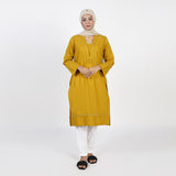 Women's Dyed Kurti - Mustard, Women Ready Kurtis, Chase Value, Chase Value