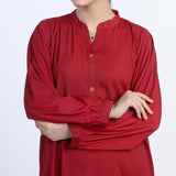 Valuable Women's 02 Pcs Suit - Red, Women Shalwar Suits, Chase Value, Chase Value