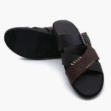 Men's Slipper - Brown, Men's Slippers, Chase Value, Chase Value