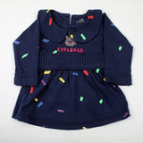 Eminent Newborn Full Sleeves Frock - Mid Blue, Newborn Girls Frocks, Eminent, Chase Value