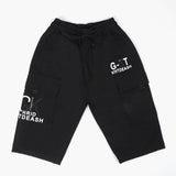 Boys Cotton Short - Black, Boys Shorts, Chase Value, Chase Value