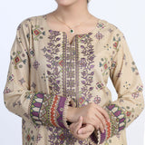 Eminent Women’s Stitched 3-Piece Embroidered Suit – Beige, Women Shalwar Suits, Eminent, Chase Value