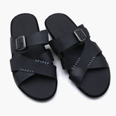 Men's Slipper - Black, Men's Slippers, Chase Value, Chase Value