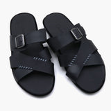 Men's Slipper - Black, Men's Slippers, Chase Value, Chase Value