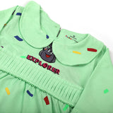 Eminent Newborn Full Sleeves Frock - Sea Green, Newborn Girls Frocks, Eminent, Chase Value