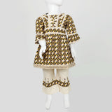 Girls Embroidered Shalwar Suit - Fawn, Girls Shalwar Kameez, Chase Value, Chase Value