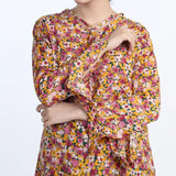 Women's Printed Western Top- Purple, Women T-Shirts & Tops, Chase Value, Chase Value