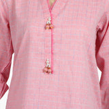 Womens Check Shalwar Suit - Baby Pink, Women Shalwar Suits, Chase Value, Chase Value