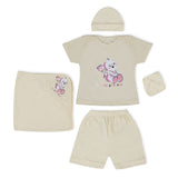 Valuable Newborn 5 Pcs Set For Little One Bunny, Wrapping Sheets, Chase Value, Chase Value