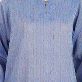 Women's Stripe Shalwar Suit - Light Blue, Women Shalwar Suits, Chase Value, Chase Value