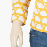 Teen Girls Casual Shirt - Yellow, Girls T-Shirts, Chase Value, Chase Value