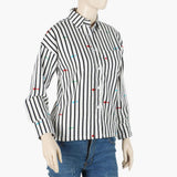 Teen Girls Casual Shirt - White & Black, Girls T-Shirts, Chase Value, Chase Value