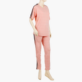 Women's Fancy 3 Tape Track Suit - Pink, Women Two Piece Outfit, Chase Value, Chase Value